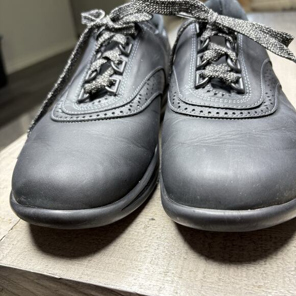 SAS Walk-Easy Nero Leather Walking Shoe Women's 9.5M Charcoal Black - Picture 2 of 8